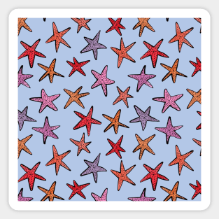 Starfishes in clear water Sticker